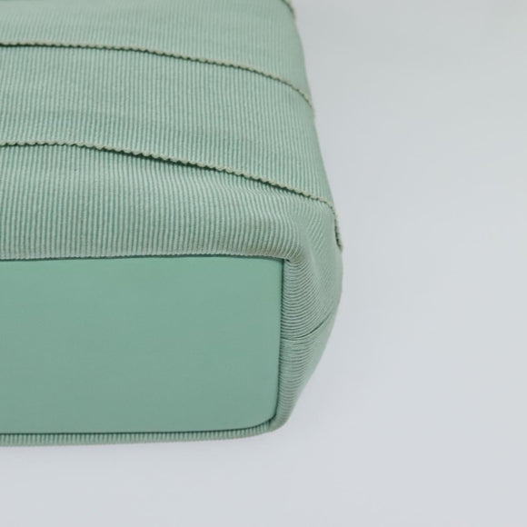 Salvatore Ferragamo Hand Bag Nylon 2way Green Gold Auth 125371