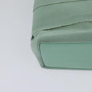 Salvatore Ferragamo Hand Bag Nylon 2way Green Gold Auth 125371-17