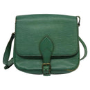 LOUIS VUITTON Epi Cartouchiere MM Shoulder Bag Green M52244 LV Auth 125397-13