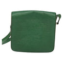 LOUIS VUITTON Epi Cartouchiere MM Shoulder Bag Green M52244 LV Auth 125397-2