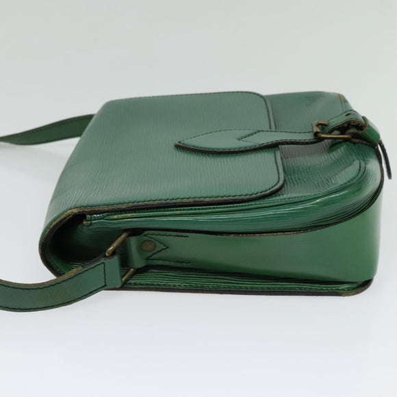 LOUIS VUITTON Epi Cartouchiere MM Shoulder Bag Green M52244 LV Auth 125397