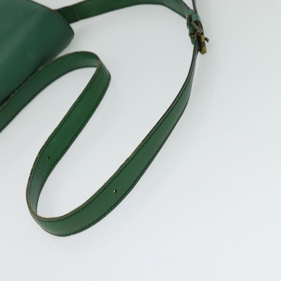 LOUIS VUITTON Epi Cartouchiere MM Shoulder Bag Green M52244 LV Auth 125397