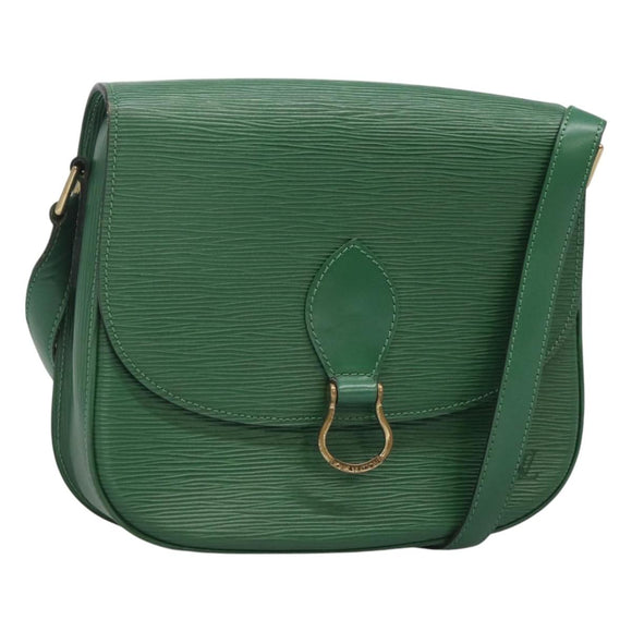 LOUIS VUITTON Epi Saint Cloud GM Shoulder Bag Green M52194 LV Auth 125398