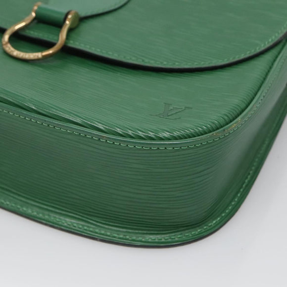 LOUIS VUITTON Epi Saint Cloud GM Shoulder Bag Green M52194 LV Auth 125398
