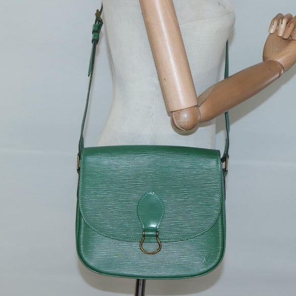LOUIS VUITTON Epi Saint Cloud GM Shoulder Bag Green M52194 LV Auth 125398