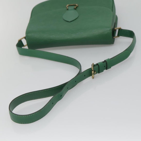 LOUIS VUITTON Epi Saint Cloud GM Shoulder Bag Green M52194 LV Auth 125398