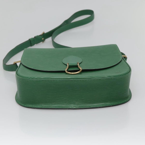 LOUIS VUITTON Epi Saint Cloud GM Shoulder Bag Green M52194 LV Auth 125398