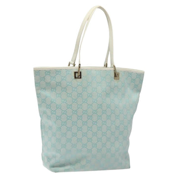 GUCCI GG Canvas Tote Bag Blue Gold 002 1098 Auth 125400
