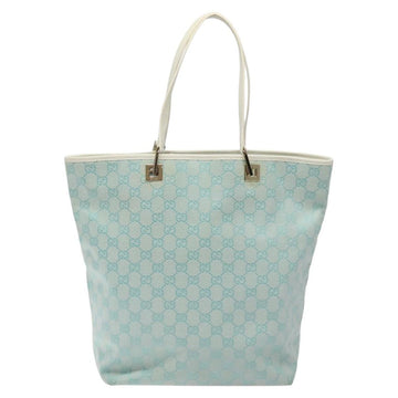 GUCCI GG Canvas Tote Bag Blue Gold 002 1098 Auth 125400 - 0