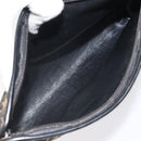 Christian Dior Trotter Canvas Shoulder Bag Black Beige Auth 125405-12