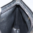 Christian Dior Trotter Canvas Shoulder Bag Black Beige Auth 125405-18