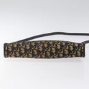 Christian Dior Trotter Canvas Shoulder Bag Black Beige Auth 125405-5