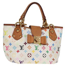 LOUIS VUITTON Monogram Multicolor Annie MM Tote Bag White M40307 LV Auth 125412V-1