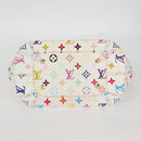 LOUIS VUITTON Monogram Multicolor Annie MM Tote Bag White M40307 LV Auth 125412V-5