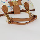 LOUIS VUITTON Monogram Multicolor Annie MM Tote Bag White M40307 LV Auth 125412V-7