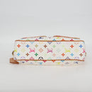 LOUIS VUITTON Monogram Multicolor Lodge GM Bag White M40051 LV Auth 125413V-5