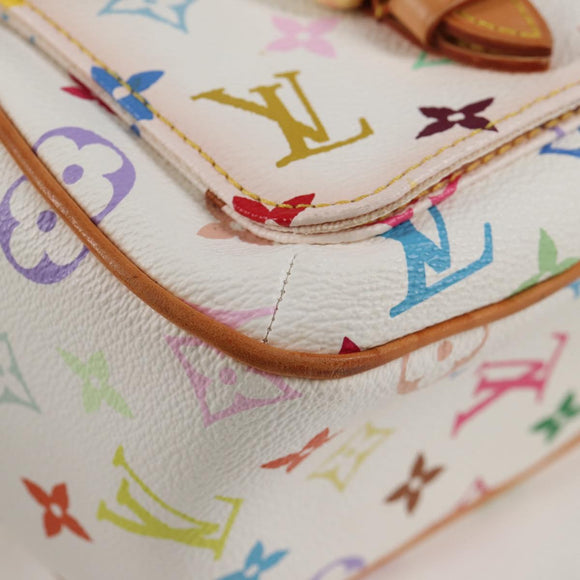 LOUIS VUITTON Monogram Multicolor Lodge GM Bag White M40051 LV Auth 125413V