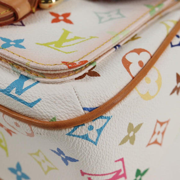 LOUIS VUITTON Monogram Multicolor Lodge GM Bag White M40051 LV Auth 125413V