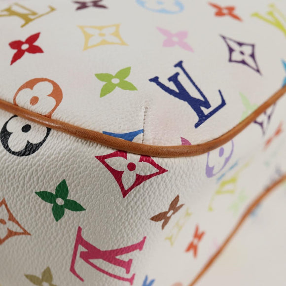 LOUIS VUITTON Monogram Multicolor Lodge GM Bag White M40051 LV Auth 125413V