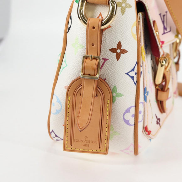 LOUIS VUITTON Monogram Multicolor Lodge GM Bag White M40051 LV Auth 125413V