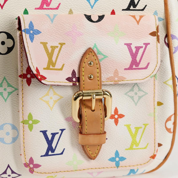 LOUIS VUITTON Monogram Multicolor Lodge GM Bag White M40051 LV Auth 125413V