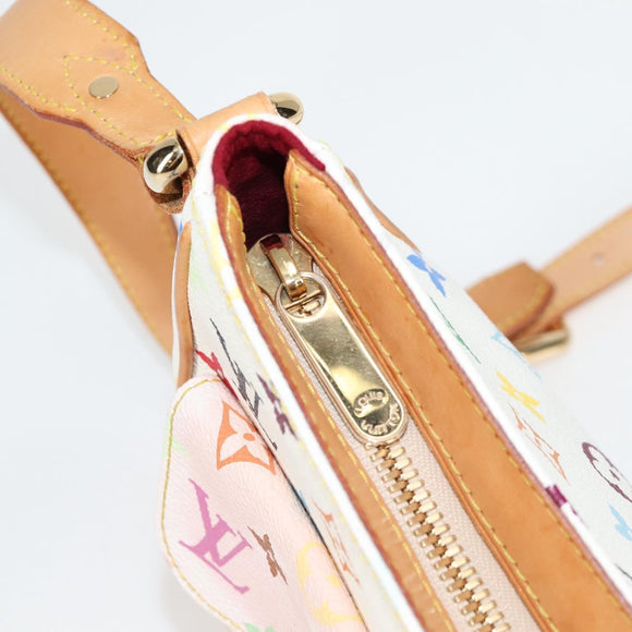 LOUIS VUITTON Monogram Multicolor Lodge GM Bag White M40051 LV Auth 125413V