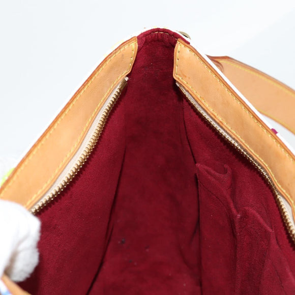 LOUIS VUITTON Monogram Multicolor Lodge GM Bag White M40051 LV Auth 125413V