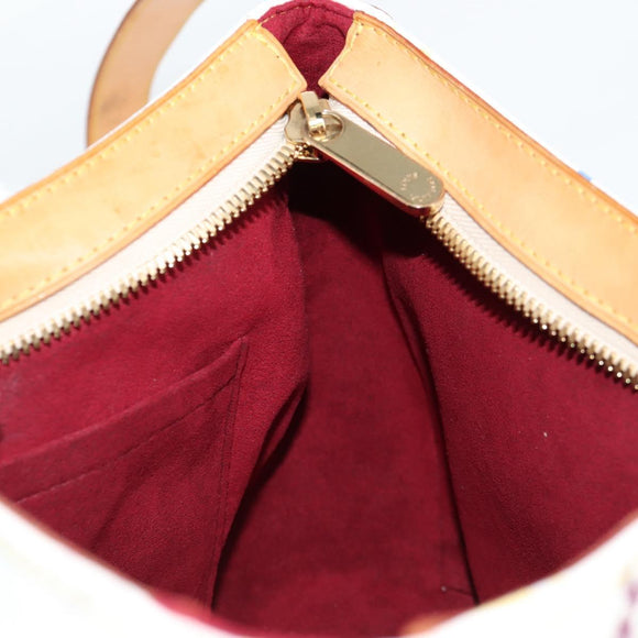 LOUIS VUITTON Monogram Multicolor Lodge GM Bag White M40051 LV Auth 125413V