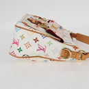 LOUIS VUITTON Monogram Multicolor Lodge GM Bag White M40051 LV Auth 125413V-4