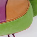 CELINE Shoulder Bag Leather Pink Gold Auth 125416-16