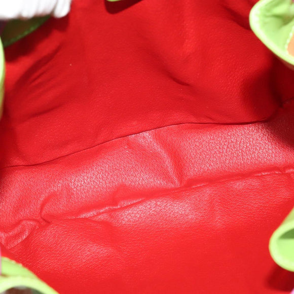 CELINE Shoulder Bag Leather Pink Gold Auth 125416