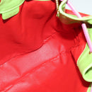 CELINE Shoulder Bag Leather Pink Gold Auth 125416-18