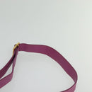 CELINE Shoulder Bag Leather Pink Gold Auth 125416-8