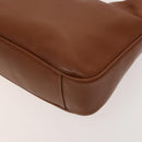 GUCCI Bamboo Hand Bag Leather 2way Brown Gold 001 1705 1638 Auth 125422-10