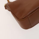 GUCCI Bamboo Hand Bag Leather 2way Brown Gold 001 1705 1638 Auth 125422-11