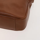 GUCCI Bamboo Hand Bag Leather 2way Brown Gold 001 1705 1638 Auth 125422-12