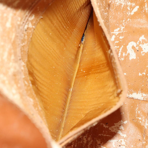 GUCCI Bamboo Hand Bag Leather 2way Brown Gold 001 1705 1638 Auth 125422