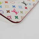 LOUIS VUITTON Monogram Multicolor Pochette Cles NM White M93734 LV Auth 125425V-15