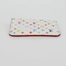 LOUIS VUITTON Monogram Multicolor Pochette Cles NM White M93734 LV Auth 125425V-6