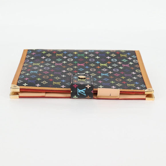 LOUIS VUITTON Multicolor Agenda GM Day Planner Cover Black R20893 Auth 125426SA