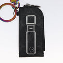 LOUIS VUITTON Monogram Eclipse Porte Cles Etoui Coin Purse MP1856 LV Auth 125429-4