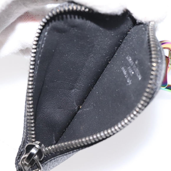 LOUIS VUITTON Monogram Eclipse Porte Cles Etoui Coin Purse MP1856 LV Auth 125429