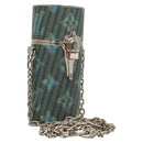 LOUIS VUITTON Monogram LV Pop Chain Lipstick Case Blue MP2536 LV Auth 125431-1