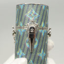 LOUIS VUITTON Monogram LV Pop Chain Lipstick Case Blue MP2536 LV Auth 125431-17