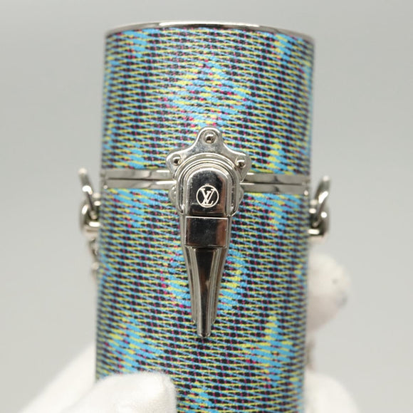 LOUIS VUITTON Monogram LV Pop Chain Lipstick Case Blue MP2536 LV Auth 125431