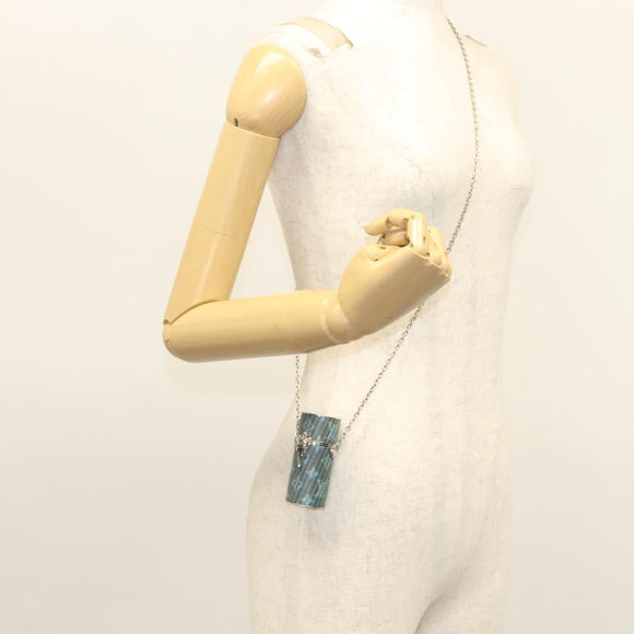 LOUIS VUITTON Monogram LV Pop Chain Lipstick Case Blue MP2536 LV Auth 125431