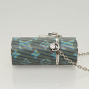LOUIS VUITTON Monogram LV Pop Chain Lipstick Case Blue MP2536 LV Auth 125431-3