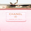 CHANEL Matelasse Chain Pouch Shoulder Bag Lamb Skin Black Gold CC Auth 125435AM-20