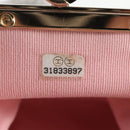 CHANEL Matelasse Chain Pouch Shoulder Bag Lamb Skin Black Gold CC Auth 125435SAM-12