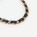 CHANEL Matelasse Chain Pouch Shoulder Bag Lamb Skin Black Gold CC Auth 125435AM-8